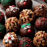 Christmas Chocolate Rice Krispie Balls