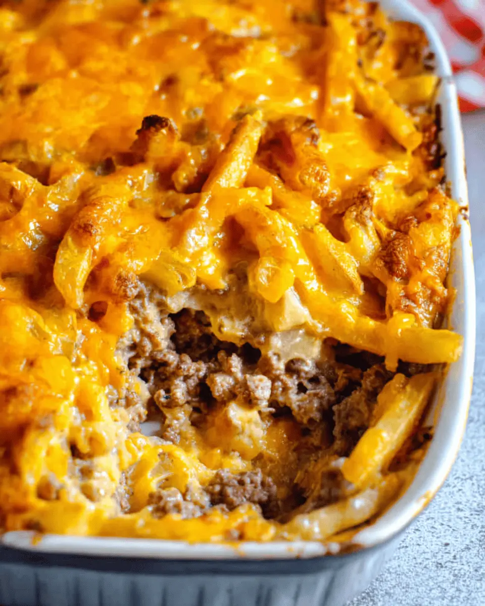 Cheeseburger French Fry Casserole: Easy Comfort Food Delight