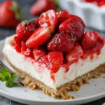 Strawberry Topped Cheesecake Dessert Recipe