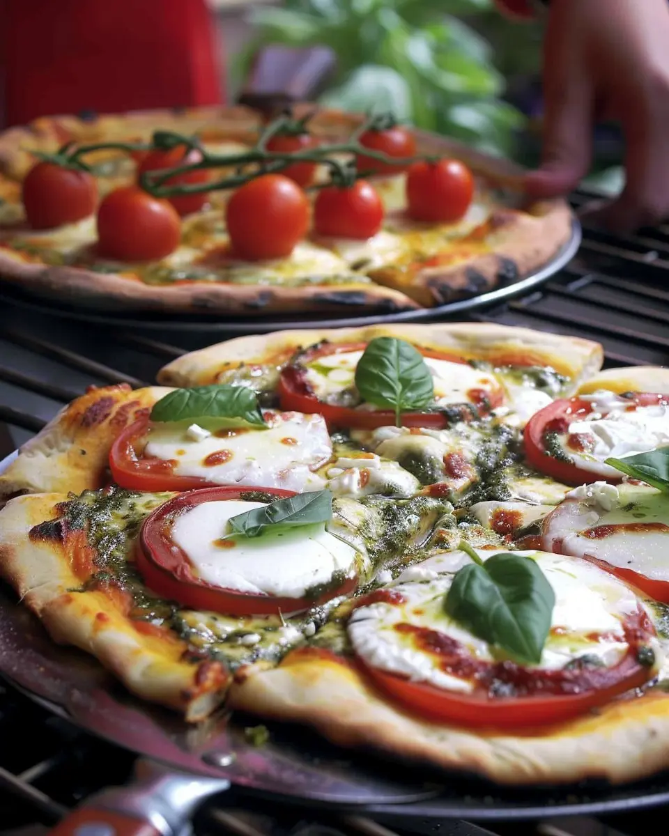 Pesto and Mozzarella Pizzas: Easy Homemade Delight for All