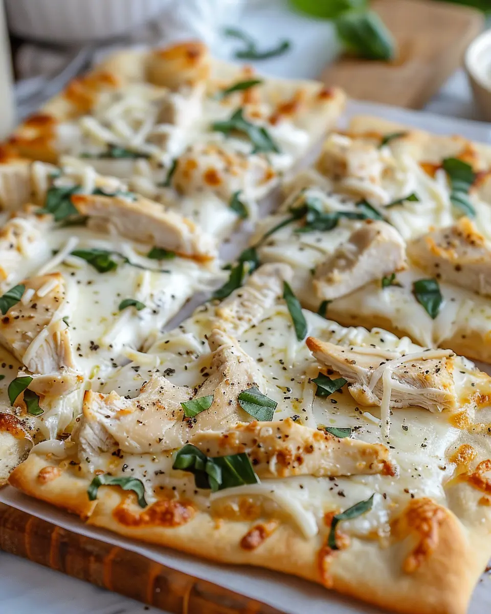 Chicken Alfredo Flatbread: Easy Recipe for a Family Favorite