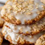 Air Fryer Copycat Crumbl Iced Oatmeal Cookies