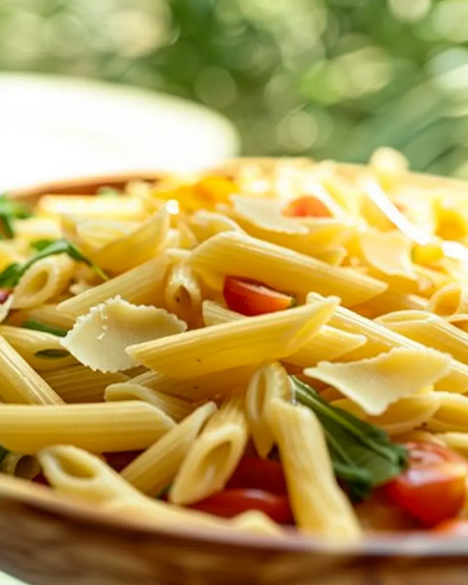 Pasta Salad Delight with Turkey Bacon and Chicken Ham Twist