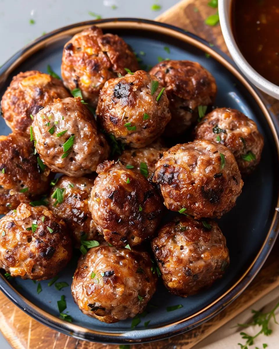 Air Fryer Breakfast Sausage Balls: Easy Beef &amp; Turkey Bacon Delights