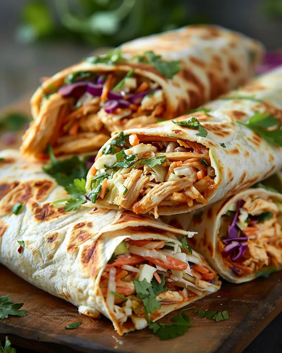 BBQ Chicken Coleslaw Wraps Recipe: A Juicy Twist on Comfort Food