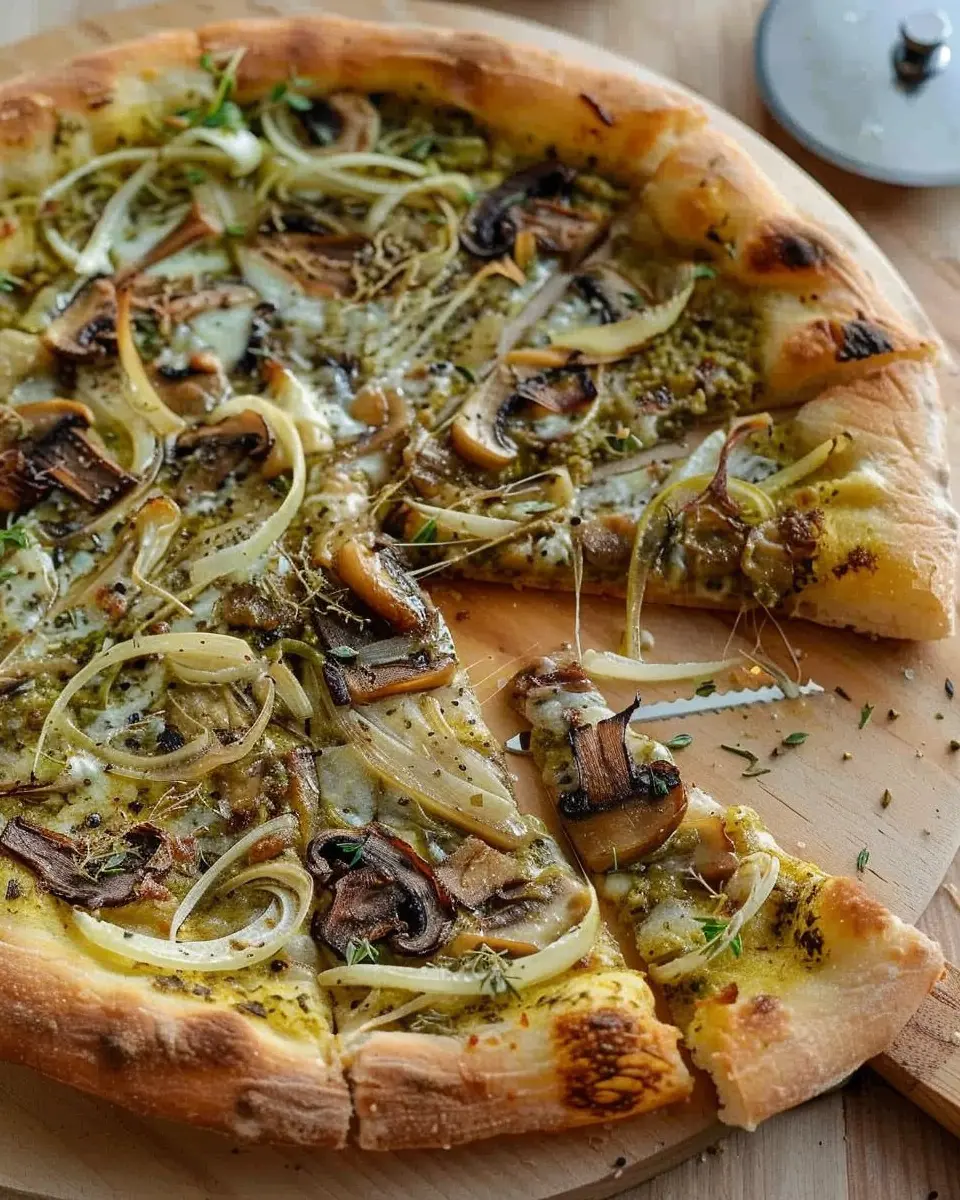 Leek, Mushroom and Pesto Pizza: A Delicious Twist for Pizza Lovers