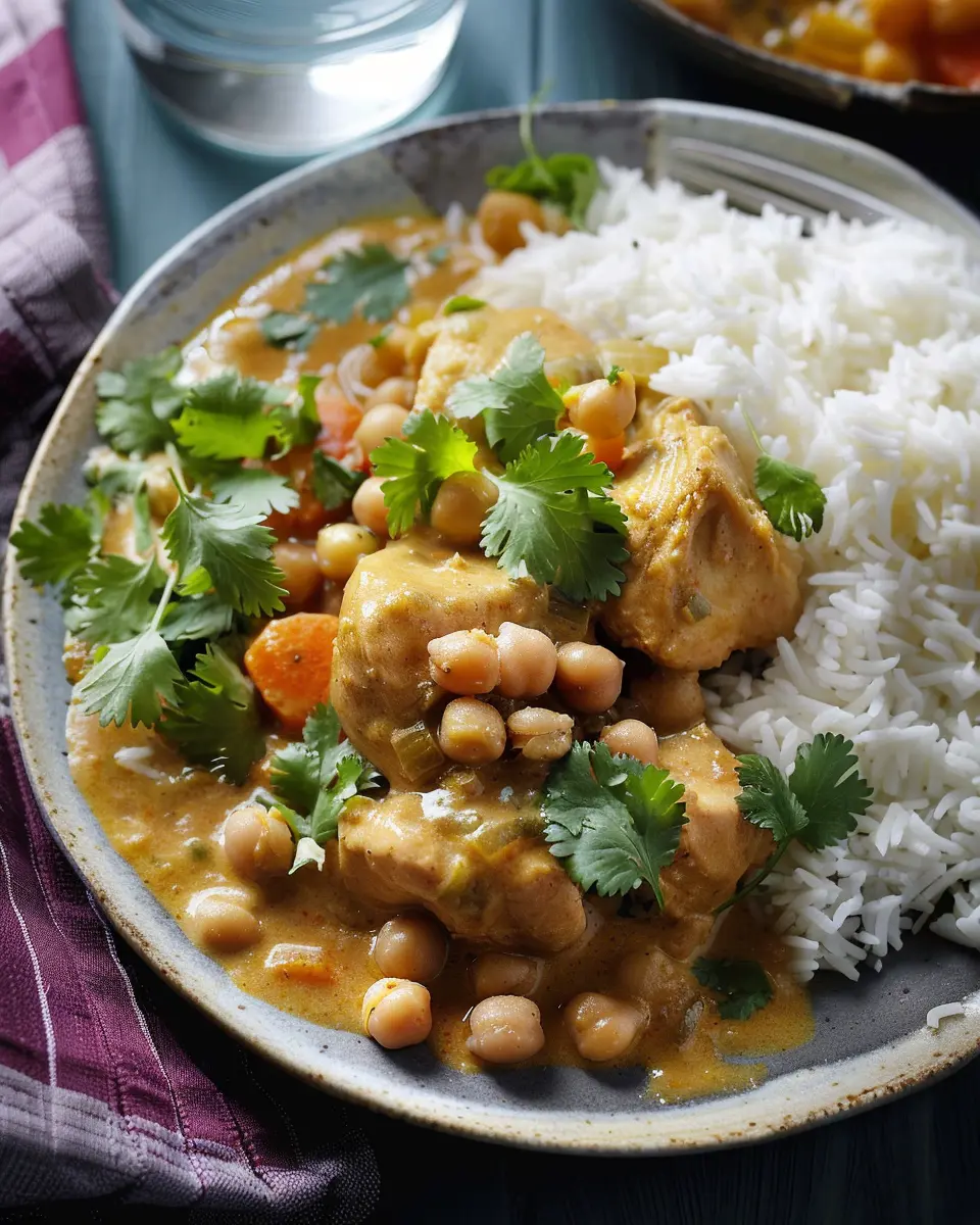 Coconut Curry Chicken and Chickpeas: Easy Weeknight Delight