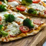 Broccoli and Tomato Pizzas