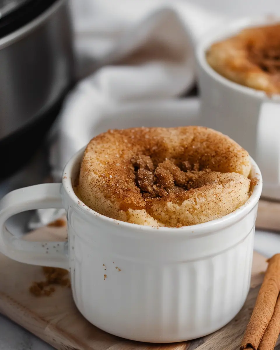 Air Fryer Snickerdoodle Mug Cake: The Easy Indulgence You Need