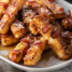 Air Fryer Bacon Maple French Toast Sticks
