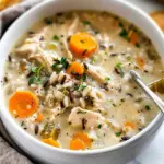 SLOW COOKER CHICKEN AND WILD RICE SOUP