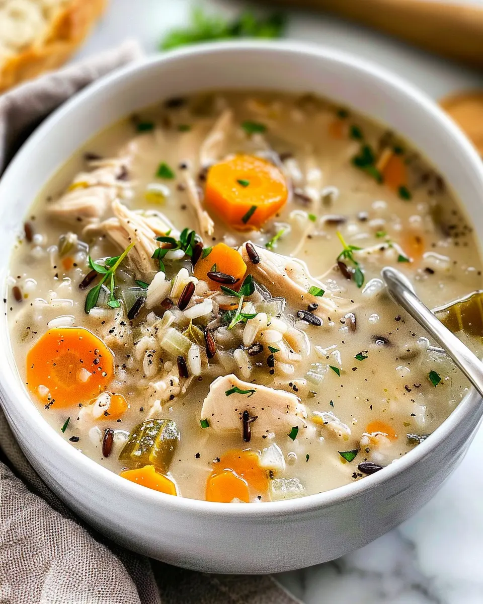 Slow Cooker Chicken and Wild Rice Soup: Easy Comfort Food Delight