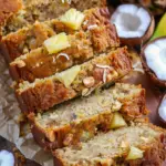Hawaiian Banana Bread with Pineapple, Coconut, Macadamia Nuts