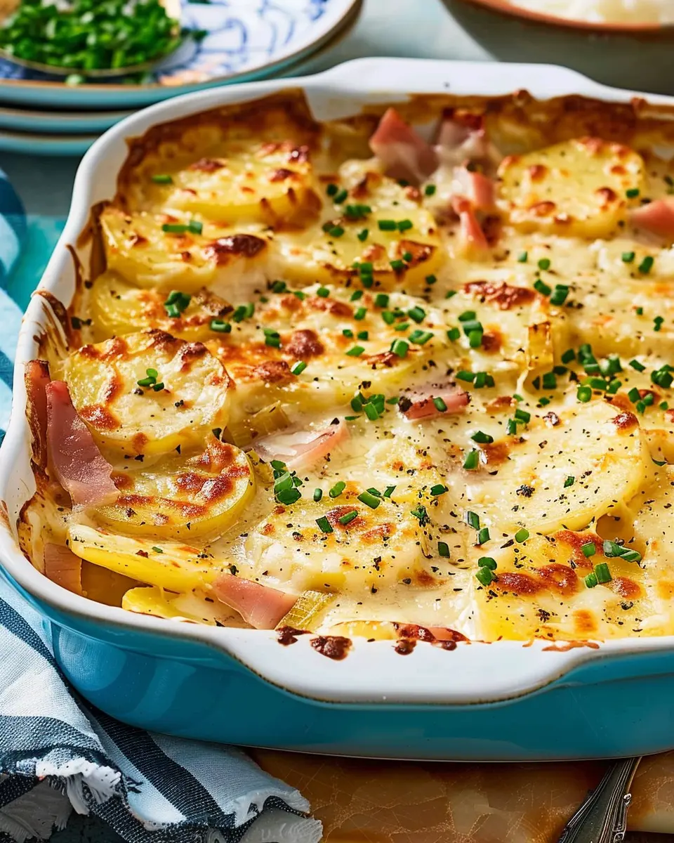 Scalloped Potatoes And Ham