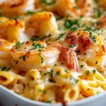 Shrimp Scampi Pasta Bake
