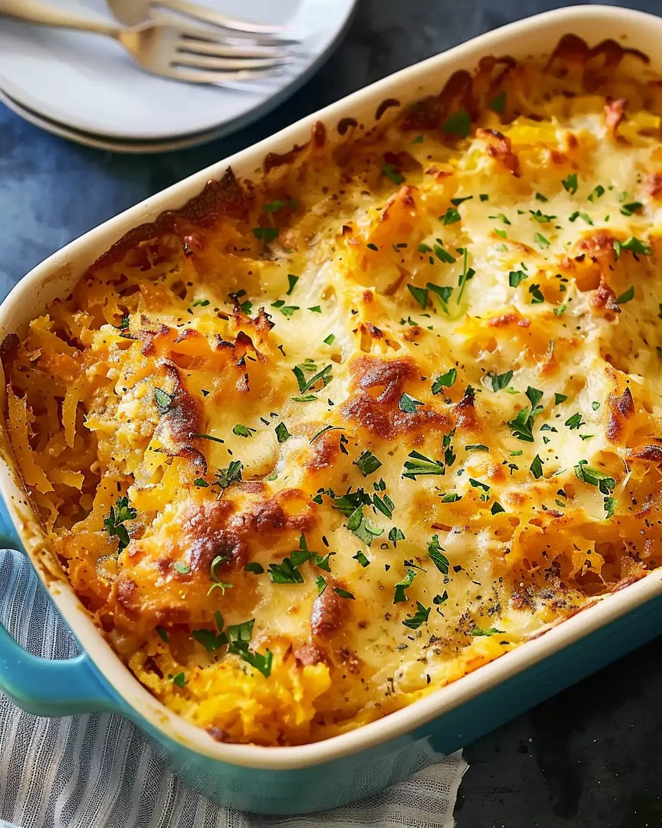 Spaghetti Squash Casserole: Easy, Comforting, and Healthy Delight