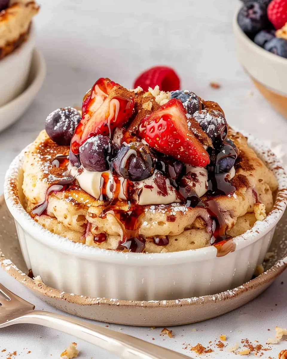 Baked Protein Pancake Bowls: Easy, Delicious, and Nutritious
