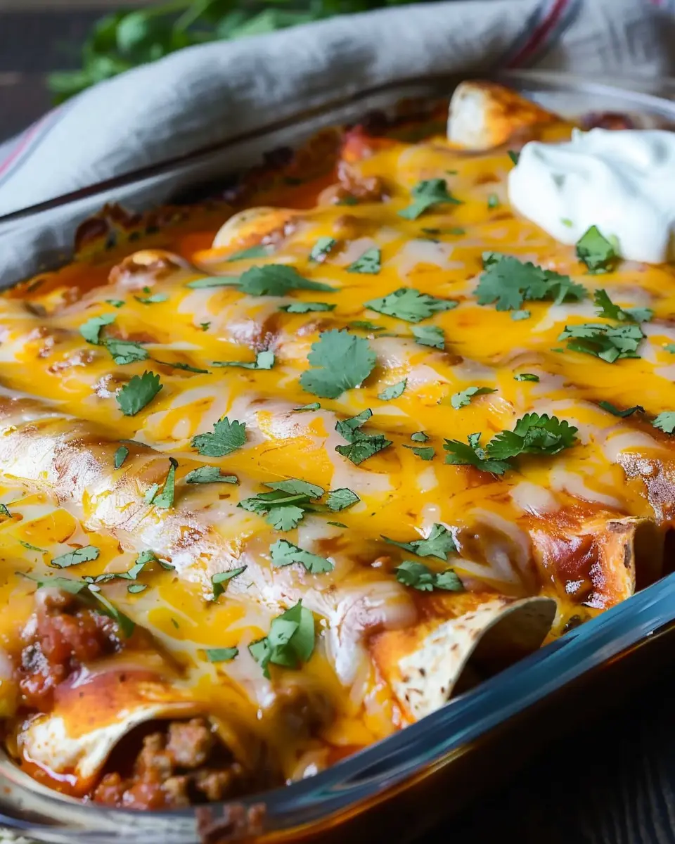 Easy Cheesy Ground Beef Enchiladas: A Deliciously Indulgent Recipe