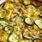 Slow Cooked Courgettes and Creamy Butterbeans