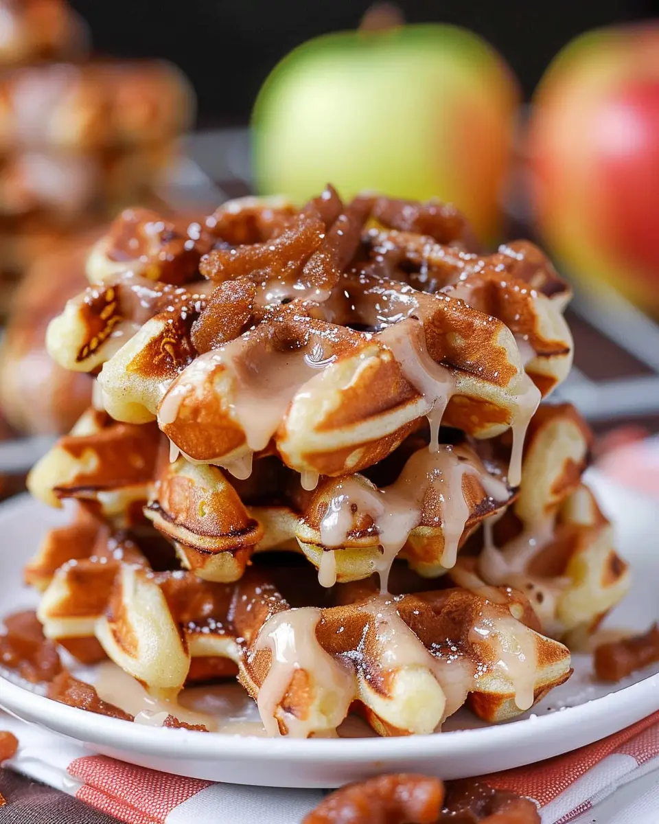 Apple Fritter Waffle Donuts