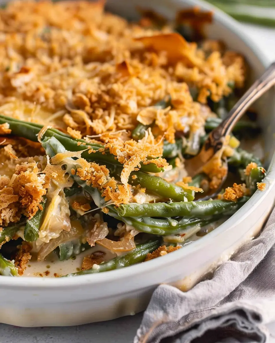 Gluten-Free Green Bean Casserole: A Mouthwatering Twist with Turkey Bacon and Chicken Ham