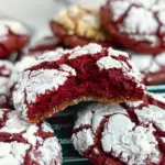 Red Velvet Crinkle Cookies