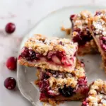 Cranberry Crumble Pie Bars