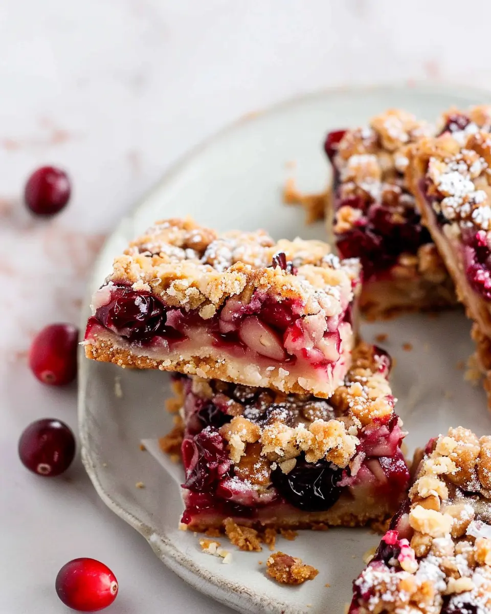 Cranberry Crumble Pie Bars: The Best Cozy Dessert Treat