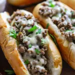 Ground Beef Philly Cheesesteaks
