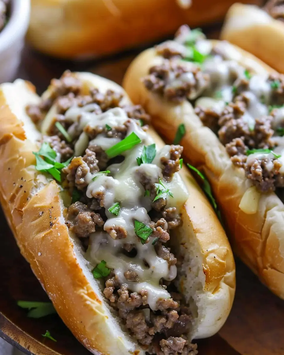 Ground Beef Philly Cheesesteaks with Savory Turkey Bacon Delight