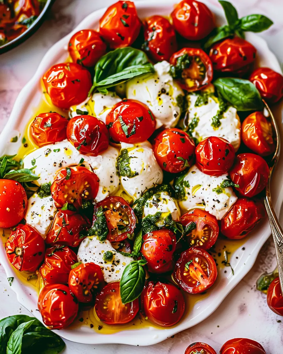 Roasted Tomatoes with Burrata: A Juicy and Easy Summer Delight