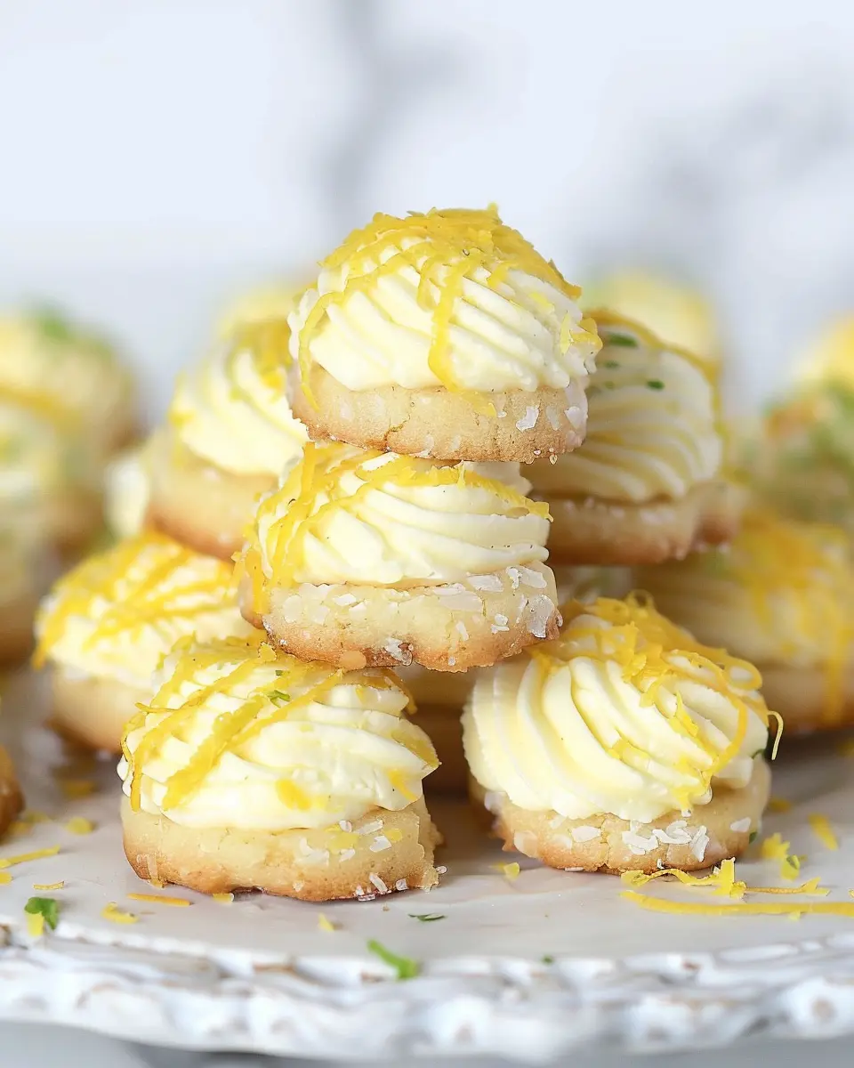 Lemon Coconut Cheesecake Cookies