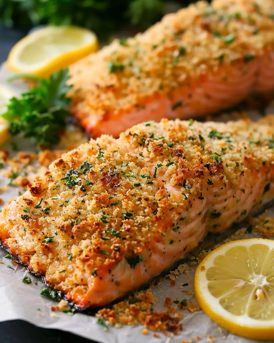 Crispy Parmesan Crusted Baked Salmon: Easy and Delicious Dinner