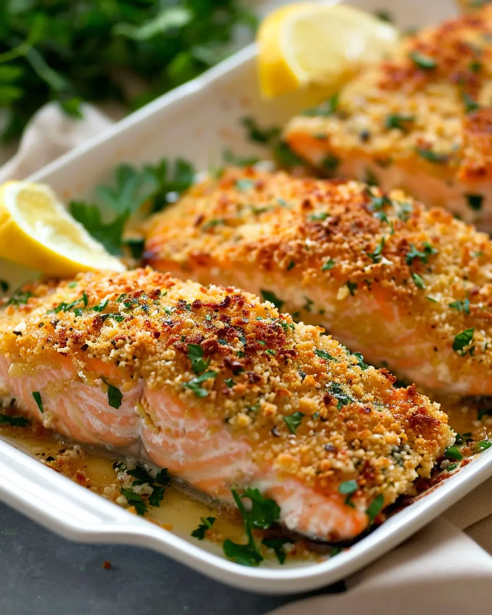 Crispy Parmesan Crusted Baked Salmon: A Juicy Delight Your Family Will Love