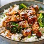 Sticky Chicken Rice Bowls Recipe