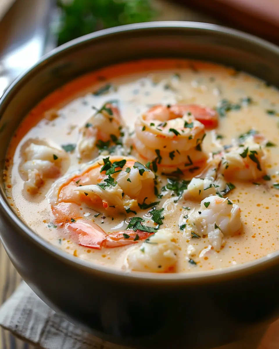 Crab and Shrimp Seafood Bisque: A Cozy and Indulgent Delight