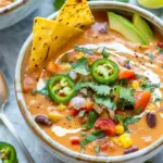 Creamy Vegetarian Tortilla Soup