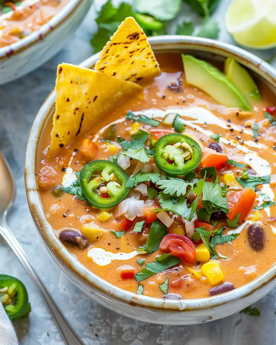 Creamy Vegetarian Tortilla Soup: A Cozy Comfort for All