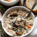 Creamy Mushroom Chicken and Wild Rice Soup