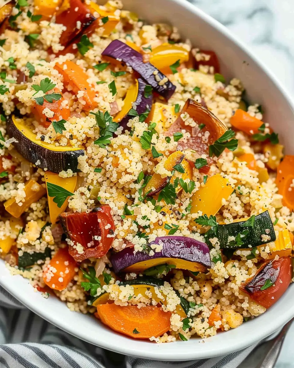 Roasted Vegetable Couscous: A Healthy Twist for Your Dinner Table