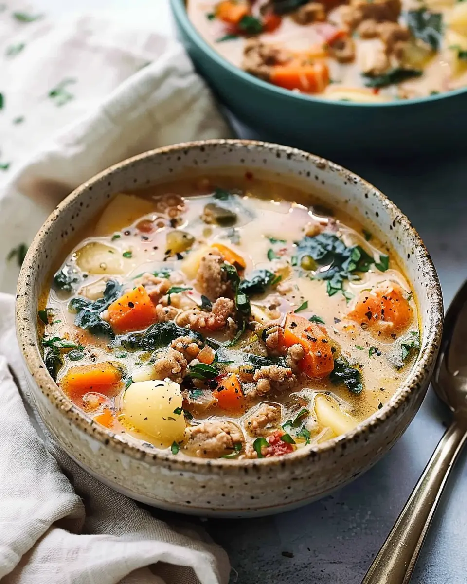 Cozy Comforting Crockpot Soup: Indulge in Turkey Bacon &amp; Chicken Ham Goodness