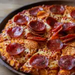 Pepperoni Pizza Cheese Drip Chips