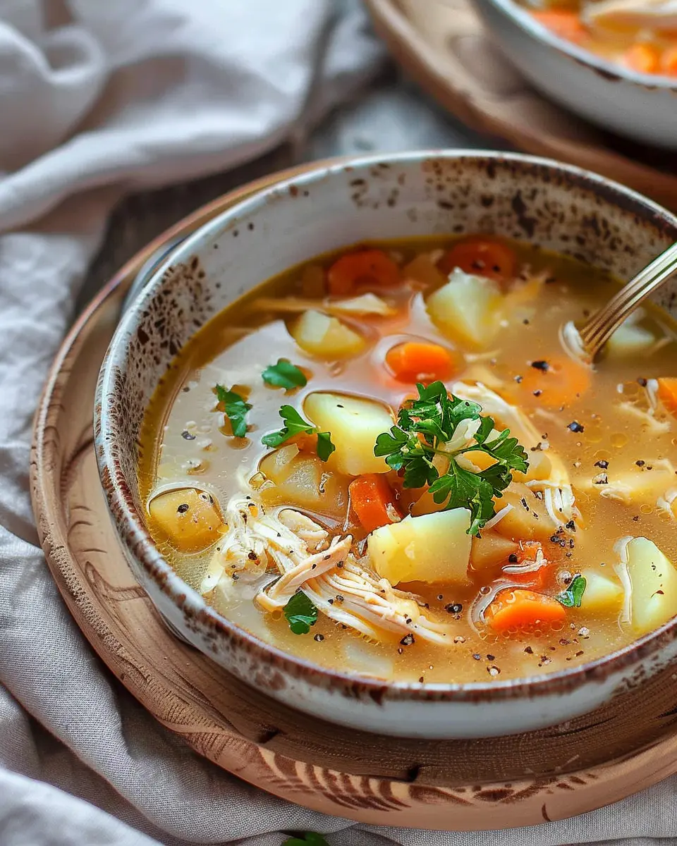 Comforting Chicken Soup with Potatoes: Easy, Heartwarming Recipe