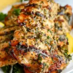 Grilled Ranch Garlic Parmesan Chicken