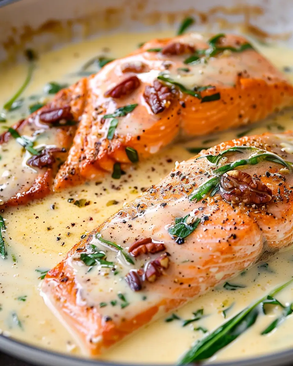 Tuscan Salmon with Parmesan Cream Sauce: An Easy Indulgence at Home