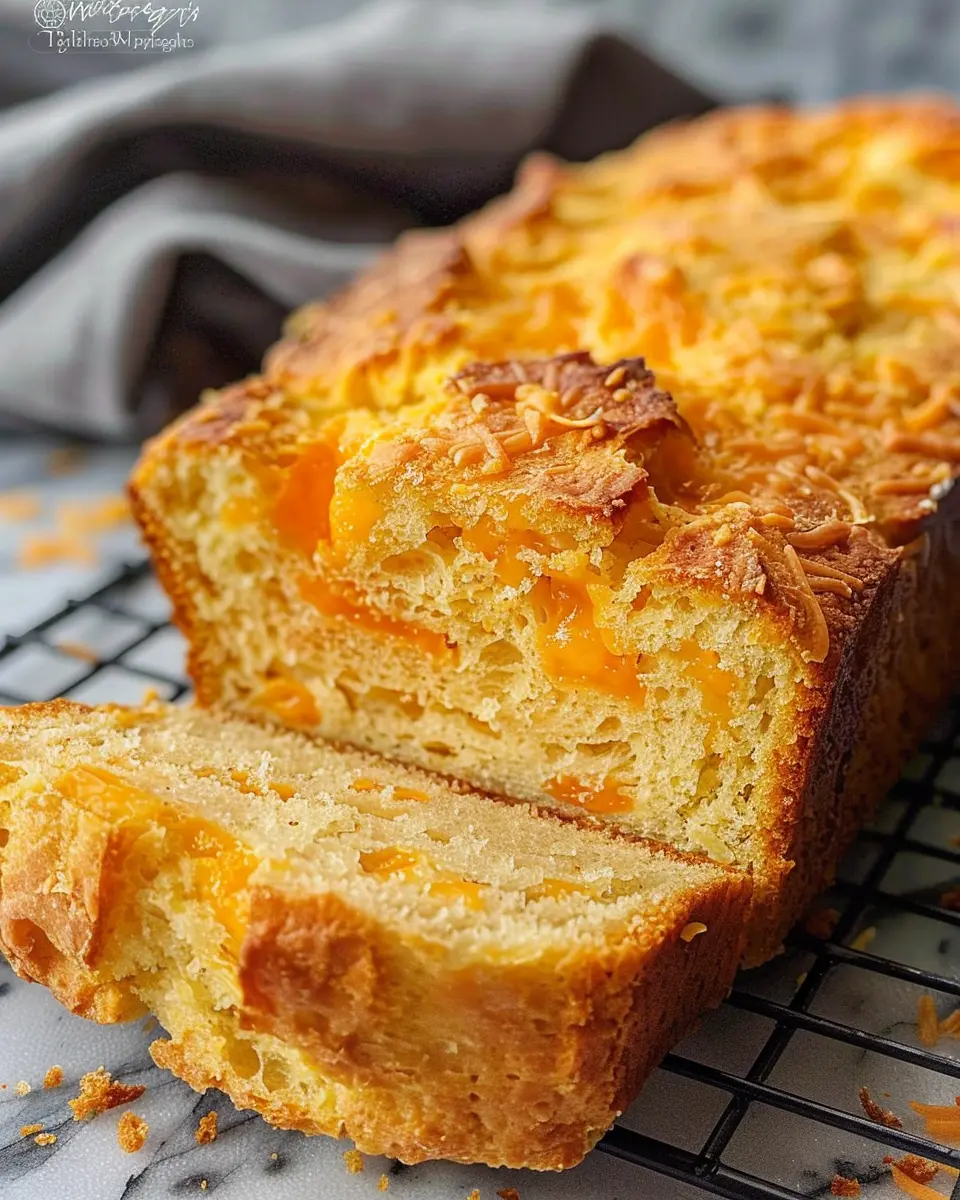 Cheddar Quick Bread: Easy Recipe with Turkey Bacon and Herbs