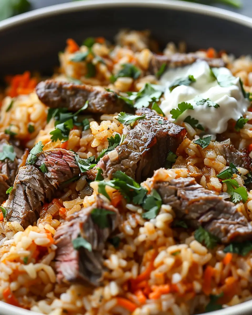 Steak Queso Rice: A Juicy and Easy Comfort Food Delight
