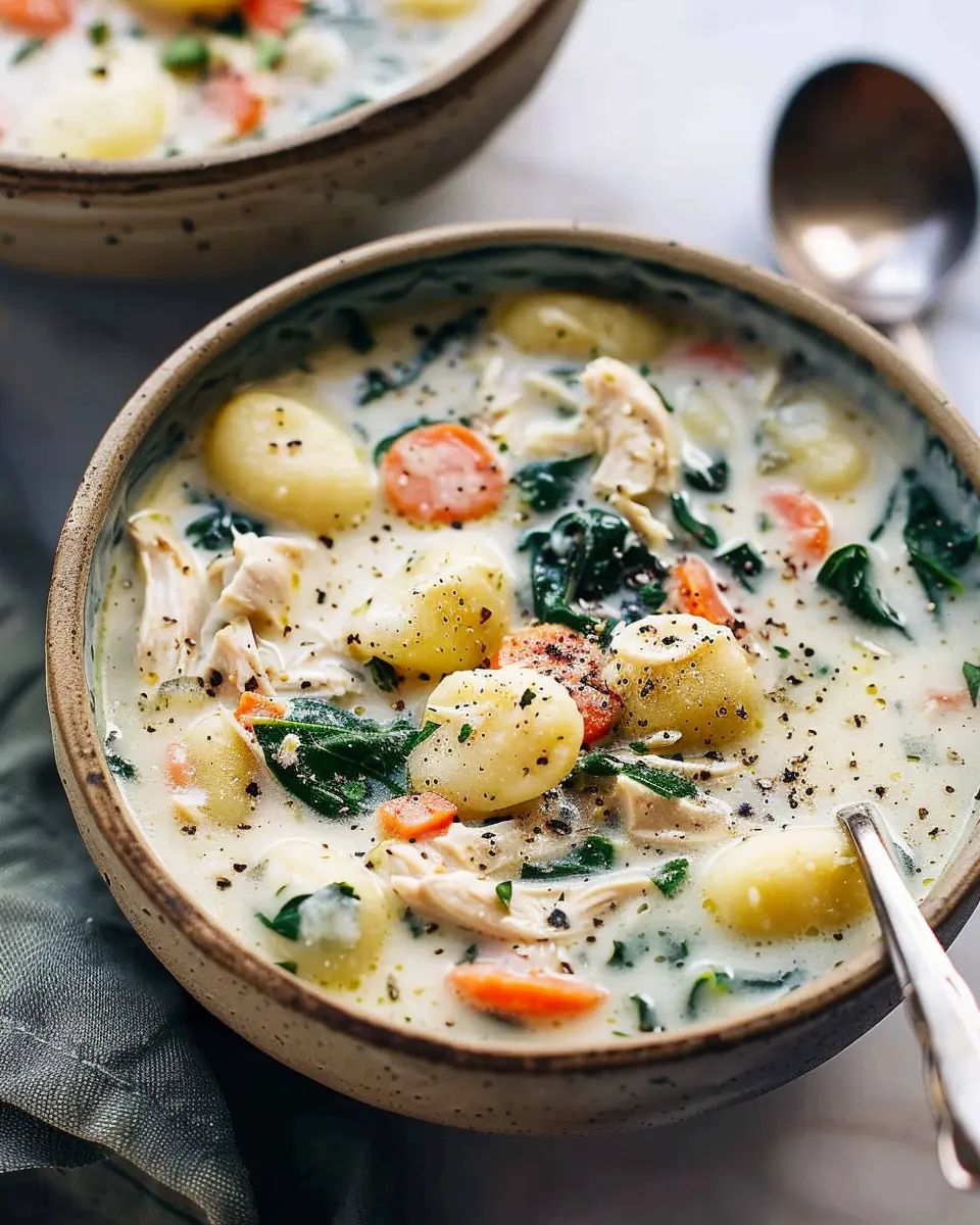 Crockpot Chicken Gnocchi Soup