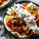 Sheet Pan Chicken Pitas with Tzatziki