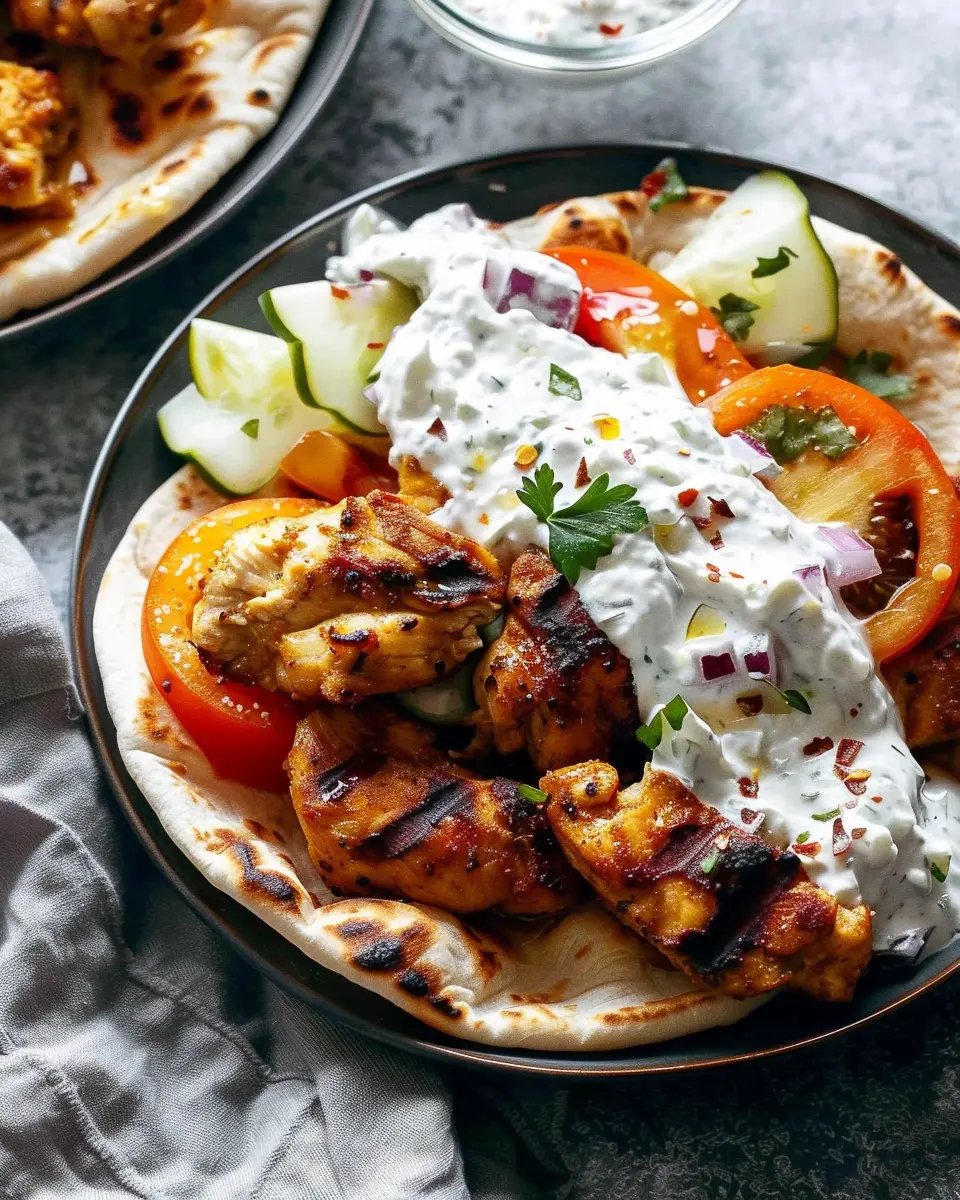 Sheet Pan Chicken Pitas with Tzatziki: Easy and Flavorful Delight
